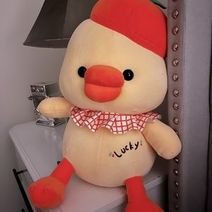 🐥30" Sanrio Japanese Large Lucky Duck Soft squashmellow stuff animal